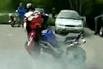Amateur video - Burn out geht schief