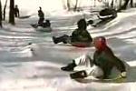 Wintervideo - �ber den Haufen gerutscht