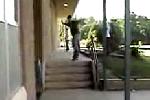 Skate-video - Skater Jump und Sturz